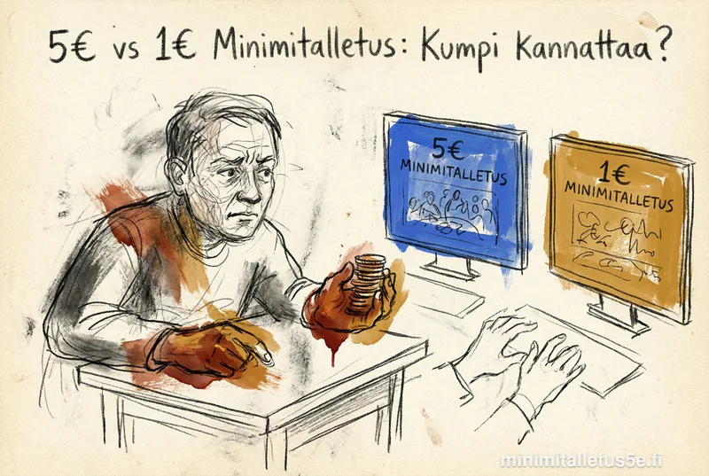 5€ vs 1€ Minimitalletus: Kumpi Kannattaa?